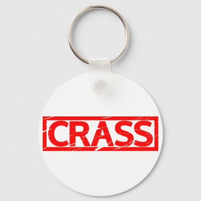 Crass Stamp Keychain (Front)