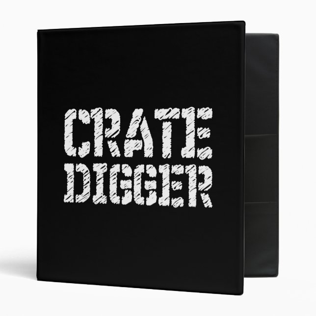 Crate Digger 3 Ring Binder (Front/Inside)