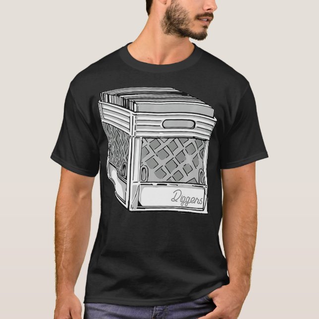 Crate Digger Dj Classic Collector Vinyl Gift T-Shirt (Front)