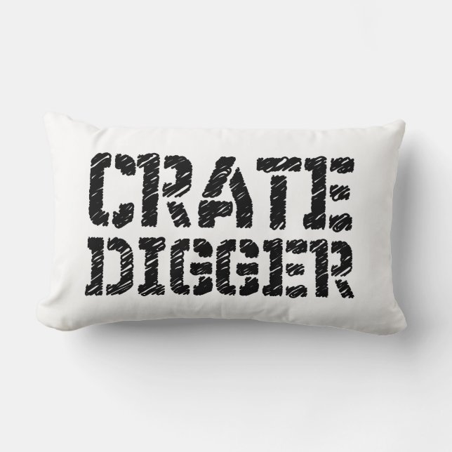 Crate Digger Lumbar Pillow (Front)
