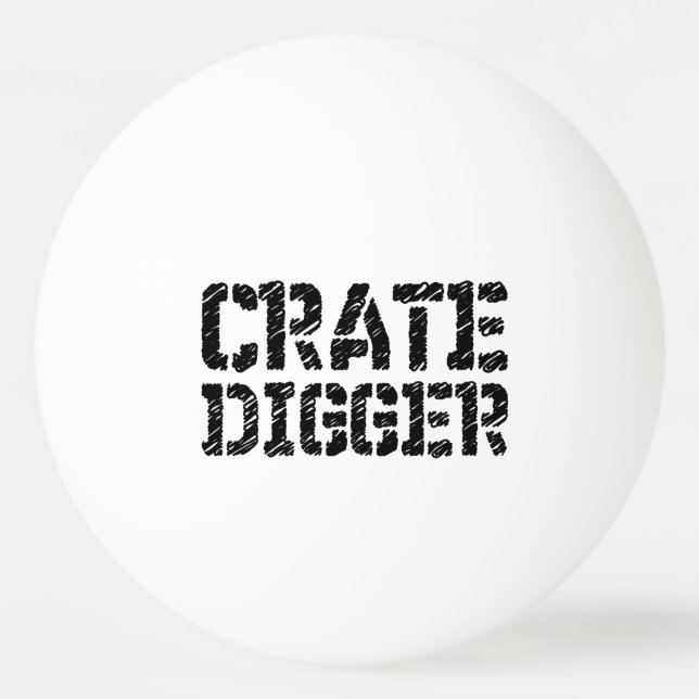 Crate Digger Ping-Pong Ball (Front)