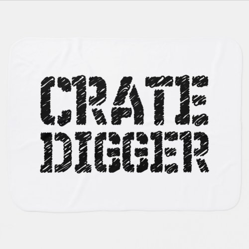 Crate Digger Receiving Blanket