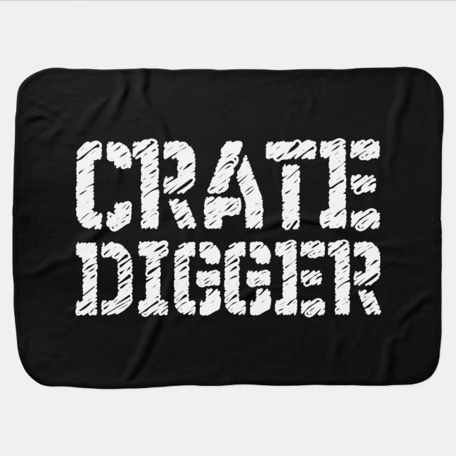 Crate Digger Stroller Blanket (Horizontal)