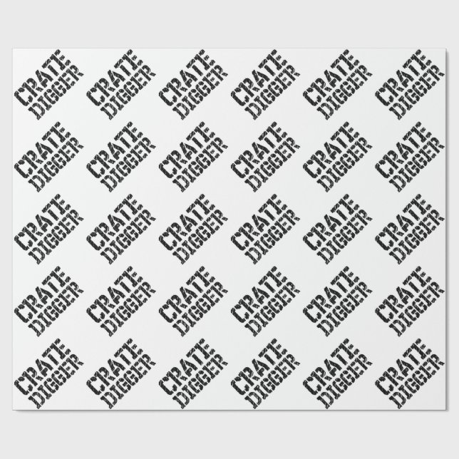 Crate Digger Wrapping Paper (Flat)