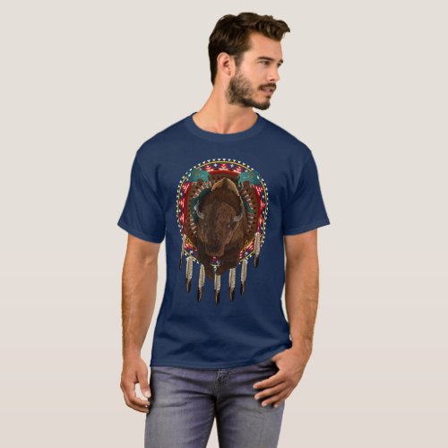 Cratemade Native American Buffalo design 1 T_Shirt