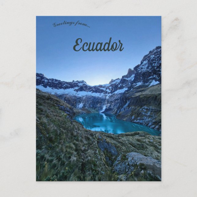 Crater Altar Volcano El Altar Ecuador Postcard (Front)