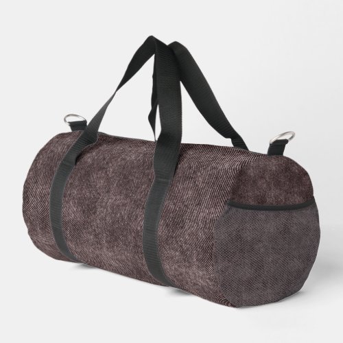 Crater Brown Denim Pattern Duffle Bag