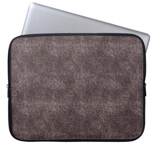 Crater Brown Denim Pattern Laptop Sleeve