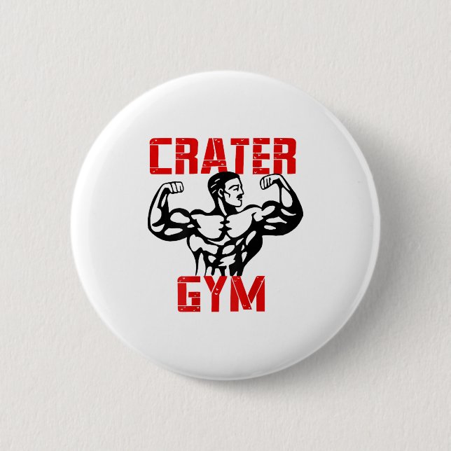 Crater Gym  Button (Front)