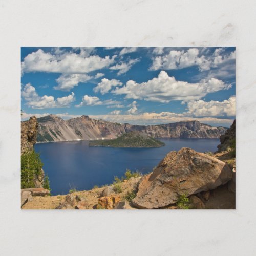 Crater Lake and Wizard Island Crater Lake Postcard