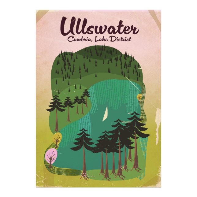 Crater lake Canada Travel poster (Front)