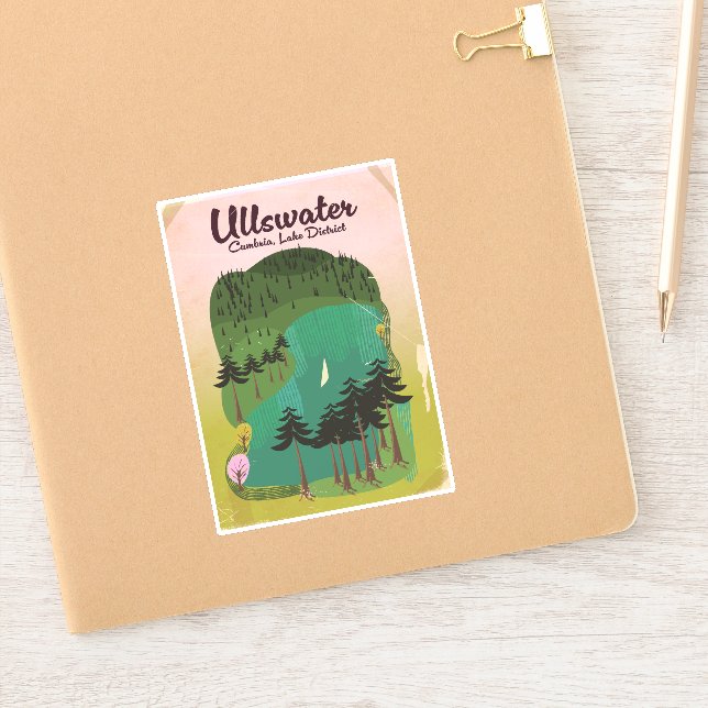 Crater lake Canada Travel poster Sticker (Notebook)