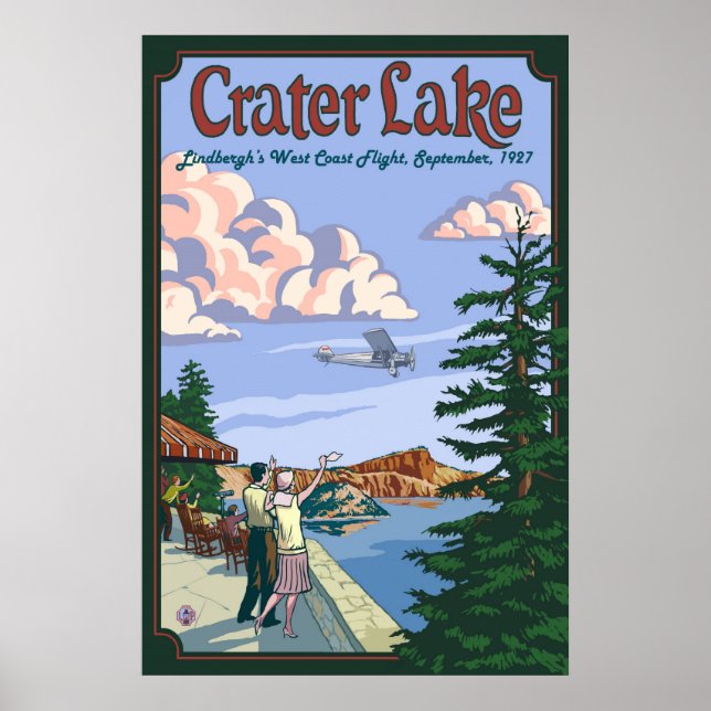 Crater Lake - Charles Lindbergh Flight - Poster (Front)