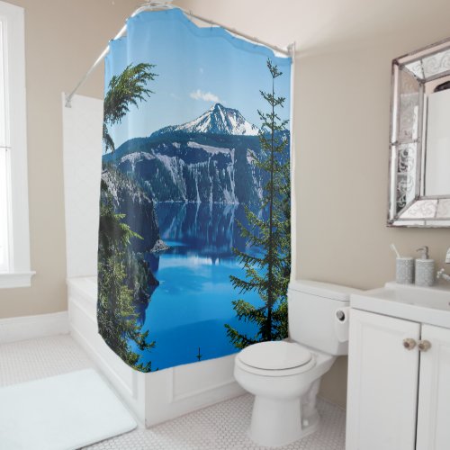 Crater Lake  Incredible National Park Views Shower Curtain