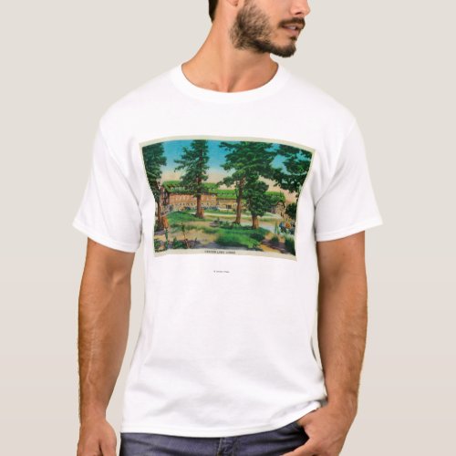 Crater Lake Lodge and Old PinesCrater Lake OR T_Shirt