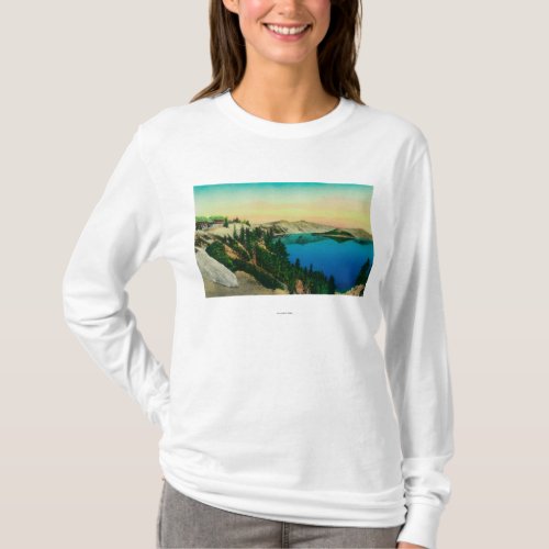 Crater Lake Lodge overlooking Lake T_Shirt