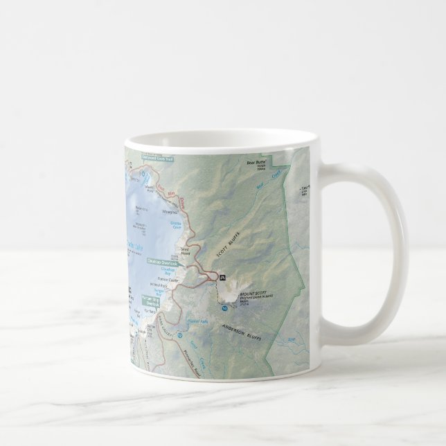 Crater Lake map mug (Right)