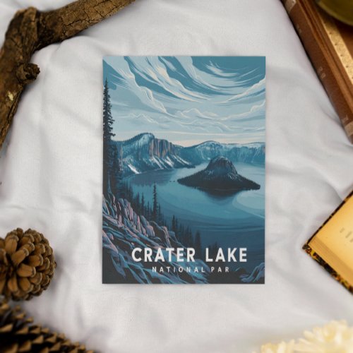 Crater Lake National Park A Blue Oasis Postcard