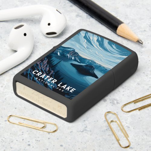 Crater Lake National Park A Blue Oasis Zippo Lighter