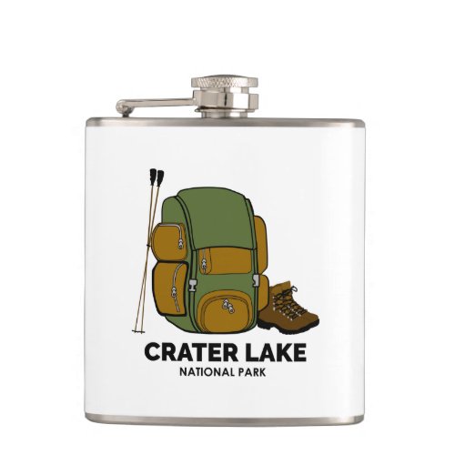 Crater Lake National Park Backpack Flask