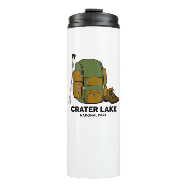 Crater Lake National Park Backpack Thermal Tumbler (Front)