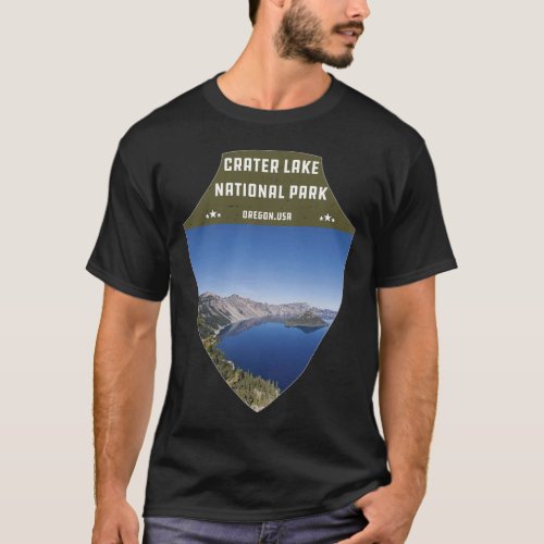 Crater Lake National Park blue color water Oregon T_Shirt