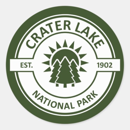 Crater Lake National Park Classic Round Sticker