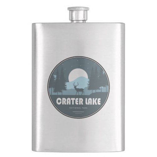 Crater Lake National Park Deer Flask