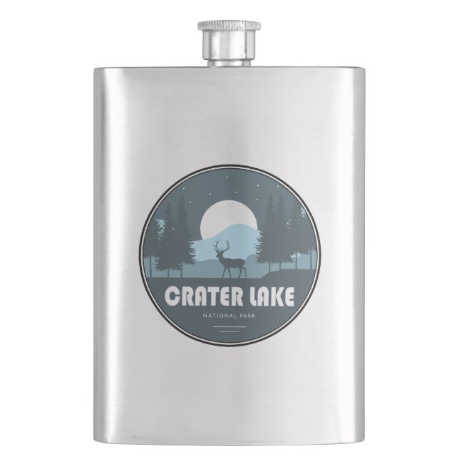 Crater Lake National Park Deer Flask (Front)