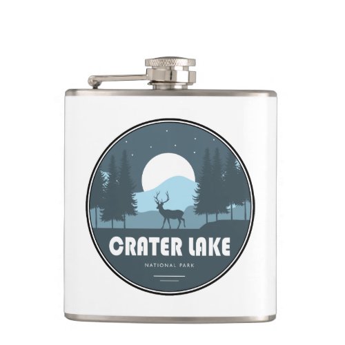 Crater Lake National Park Deer Flask