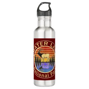 Crater Lake National Park Elk Stainless Steel Water Bottle