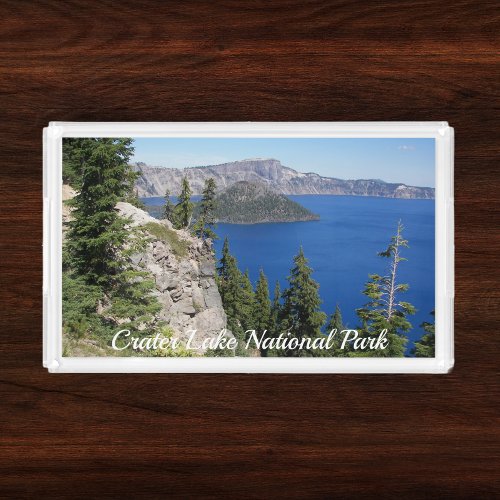 Crater Lake National Park Landscape Acrylic Tray