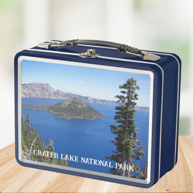 Crater Lake National Park Landscape Metal Lunch Box (In Situ)