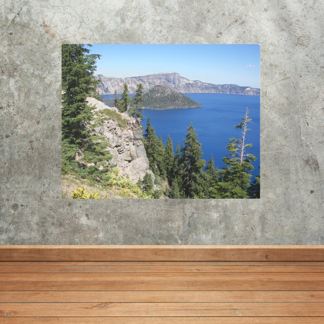 Crater Lake National Park Landscape Metal Print (In Situ)