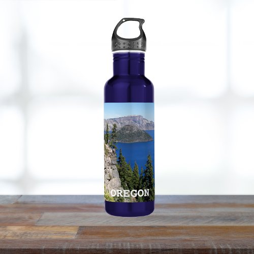 Crater Lake National Park Landscape Stainless Steel Water Bottle