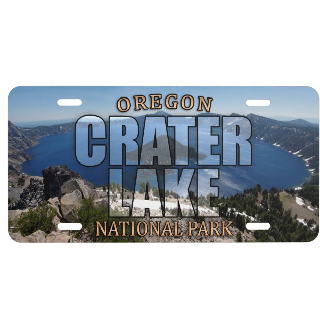 Crater Lake National Park License Plate (Front)