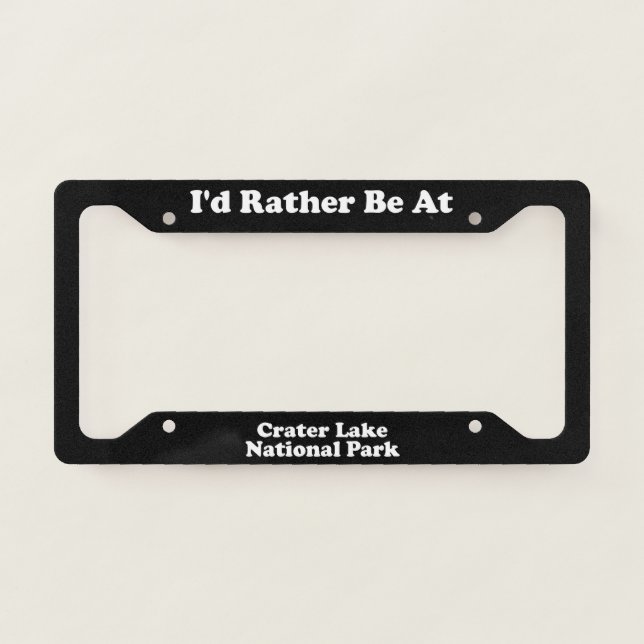 Crater Lake National Park - LPF License Plate Frame (Front)