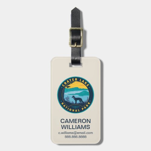 Crater Lake National Park Luggage Tag
