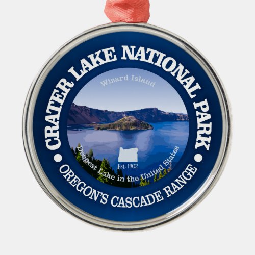 Crater Lake National Park Metal Ornament