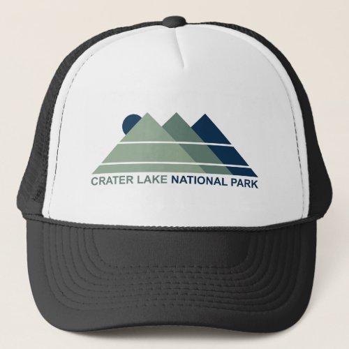 Crater Lake National Park Mountain Sun Trucker Hat