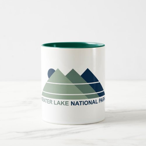 Crater Lake National Park Mountain Sun Two_Tone Coffee Mug