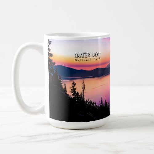 Crater Lake National Park Oregon At Sunset Coffee Coffee Mug