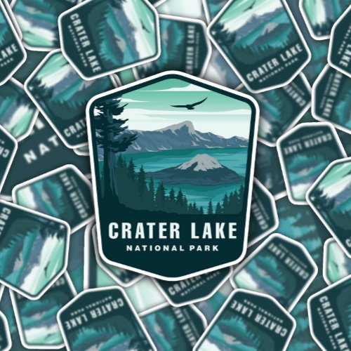 Crater Lake National Park Oregon  Die_Cut Sticker