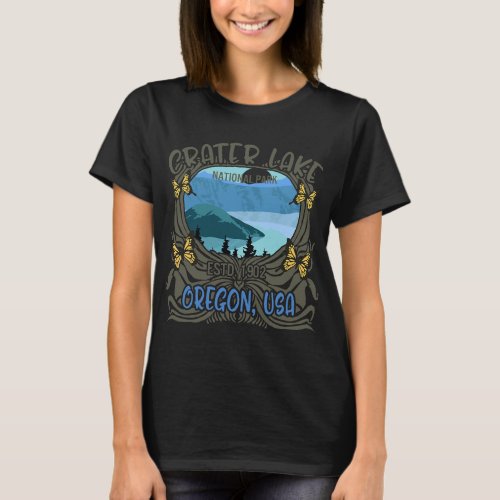 Crater Lake National Park Oregon Nature Lover Hiki T_Shirt