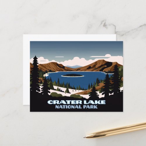 Crater Lake National Park Oregon  Postcard