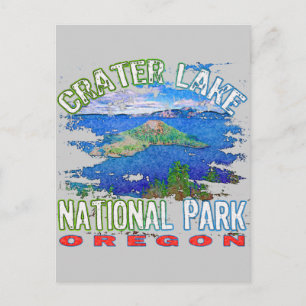 Crater Lake National Park Oregon Postcard