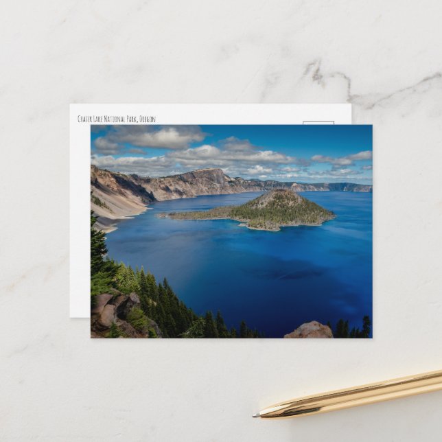 Crater Lake National Park Oregon Postcard (Front/Back In Situ)