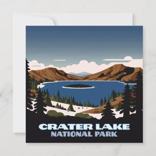 Crater Lake National Park Oregon Snow