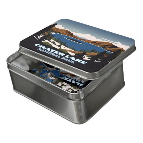 Crater Lake National Park Oregon Snow Jigsaw Puzzle