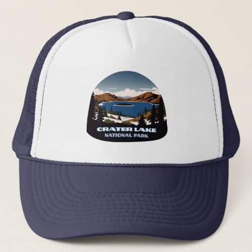 Crater Lake National Park Oregon Snow Trucker Hat